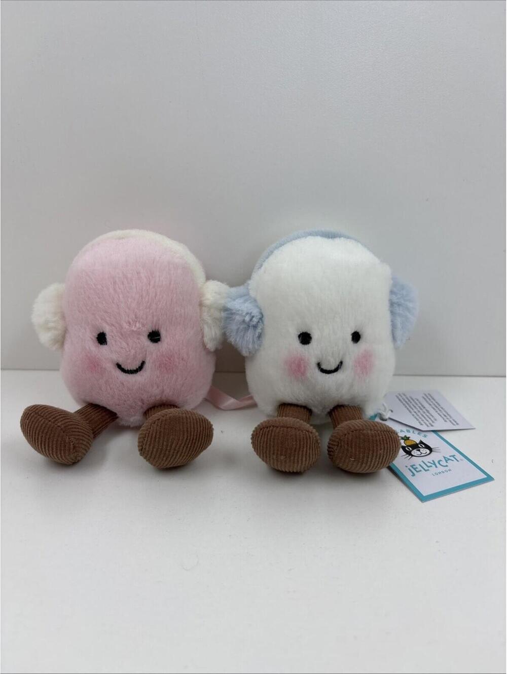Jellycat Amuseables Marshmallows Toastie Pink and White